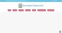 Desktop Screenshot of davenportmontessori.com